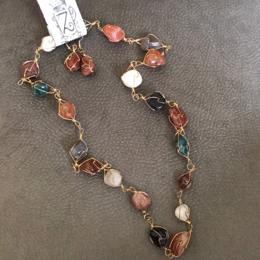 Necklace with earrings